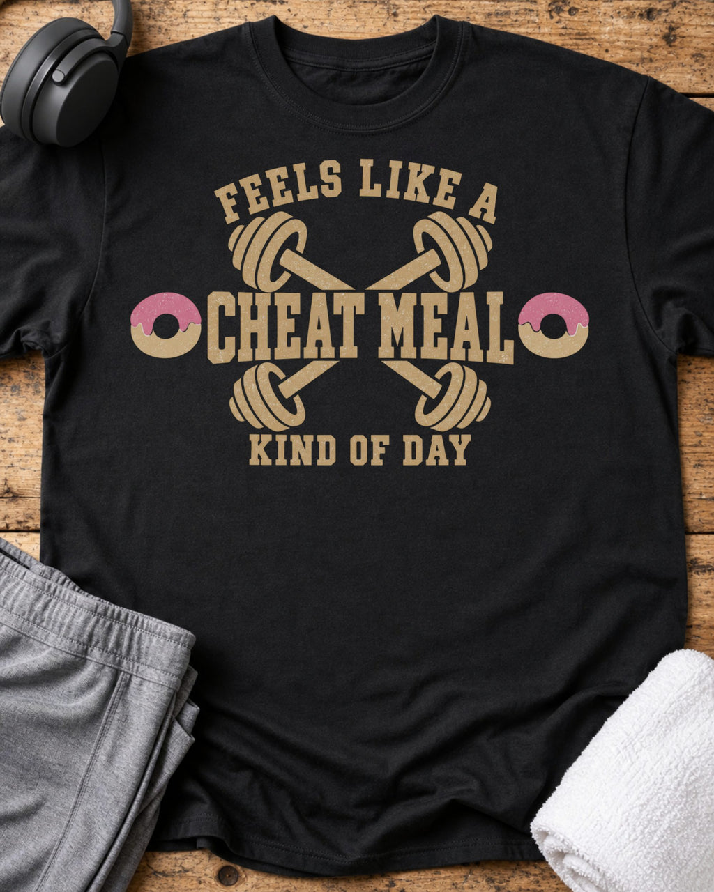 Feels Cheat Meal T-Shirt — Black