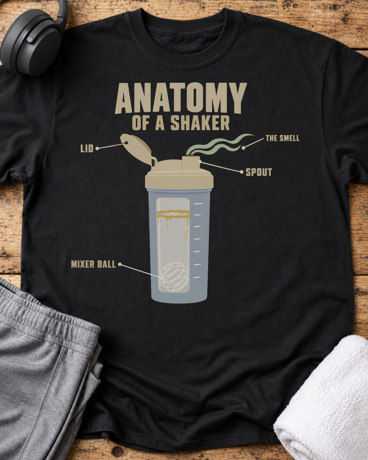 Anatomy Of Shaker T-Shirt — Black