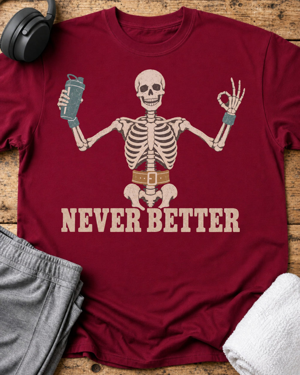 Never Better T-Shirt — Cardinal Red