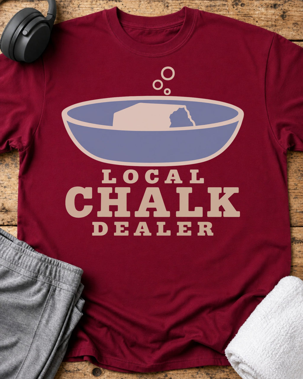 Local Chalk Dealer T-Shirt — Cardinal Red