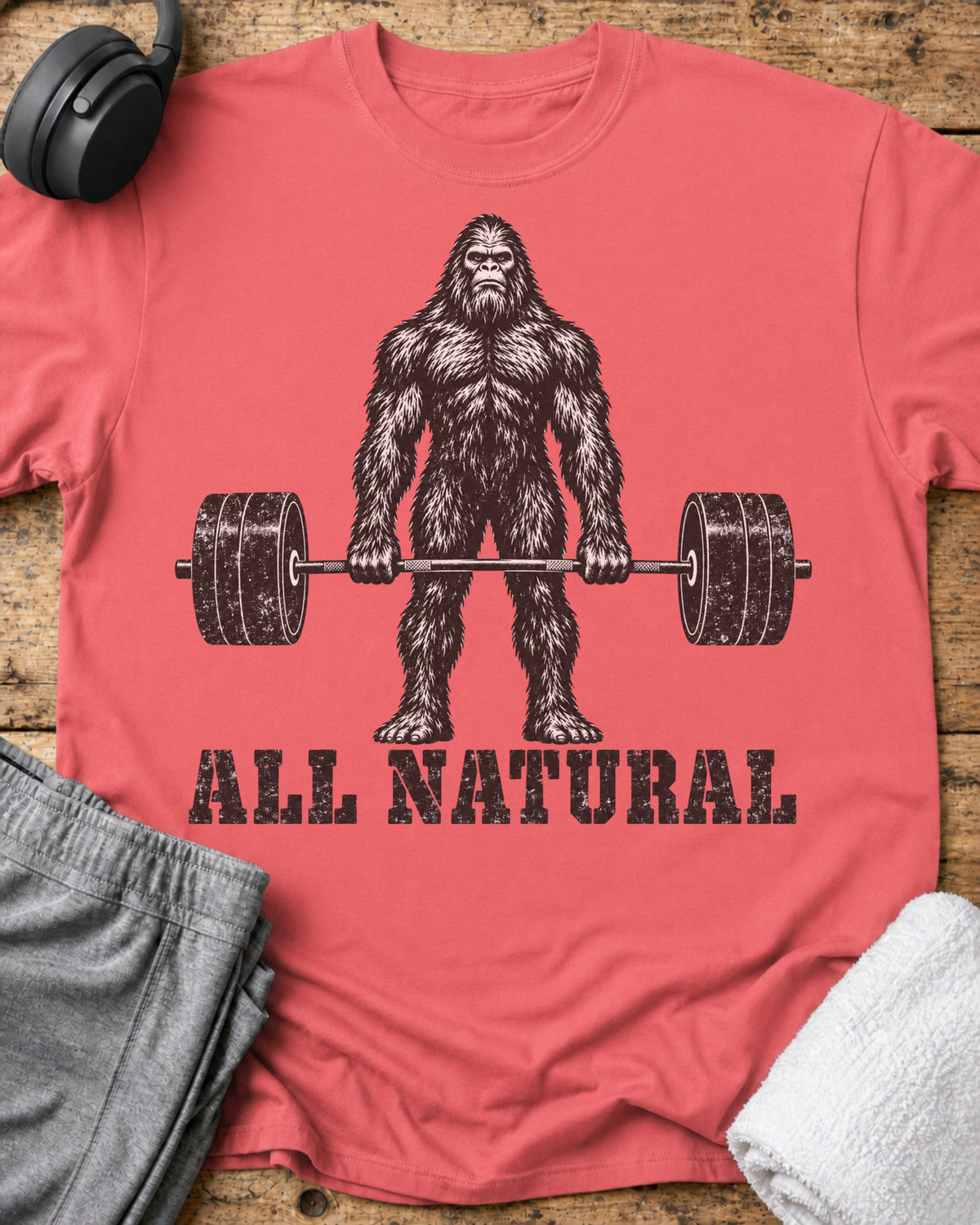 All Natural T-Shirt — Coral Silk