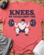 Knees We Talked T-Shirt — Coral Silk
