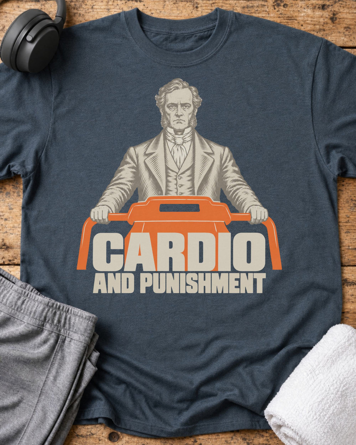 Cardio And Punishment T-Shirt — Dark Heather