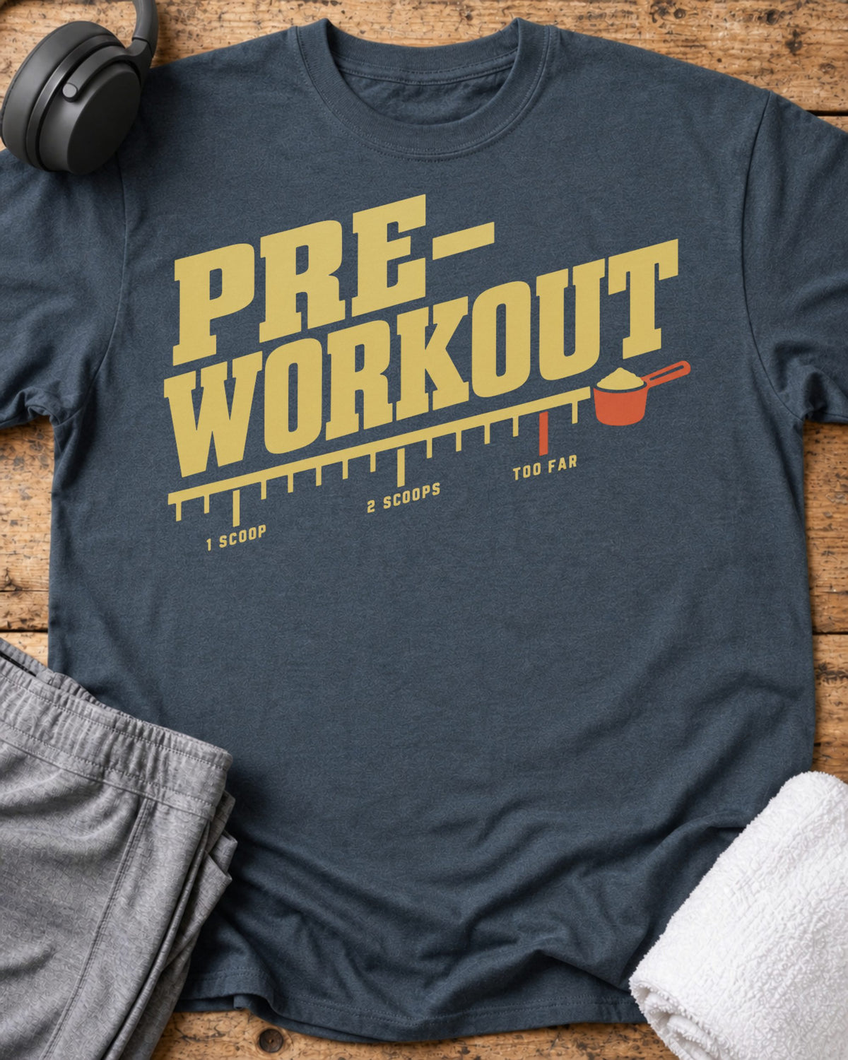 Pre-workout Label T-Shirt — Dark Heather