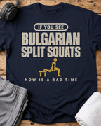 If Split Squats T-Shirt — Navy