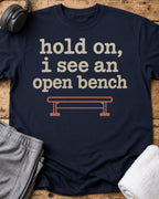 Hold On Bench T-Shirt — Navy
