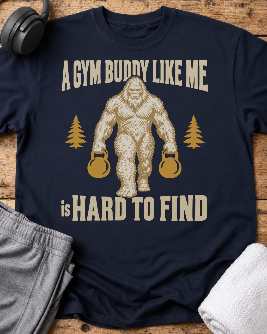 Gym Buddy T-Shirt — Navy