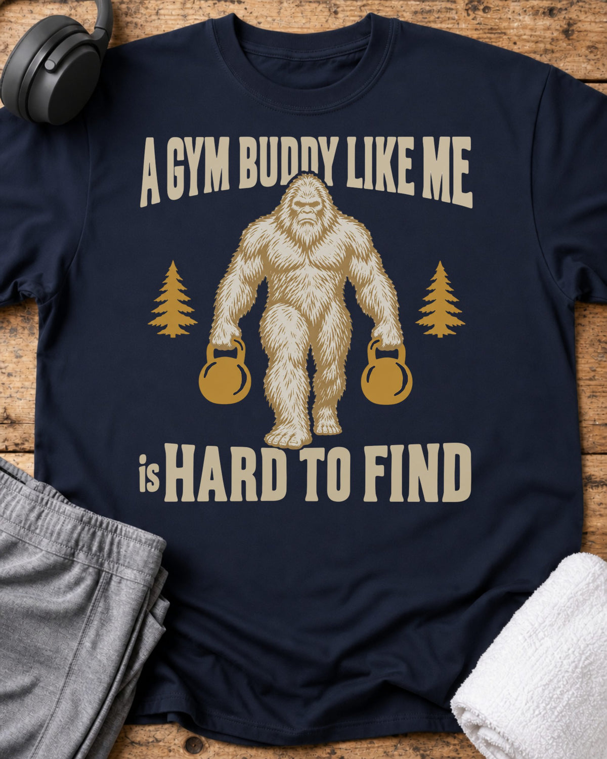 Gym Buddy T-Shirt — Navy