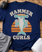 Hammer Curls T-Shirt — Royal