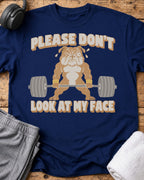 Please Don't Look T-Shirt — Royal