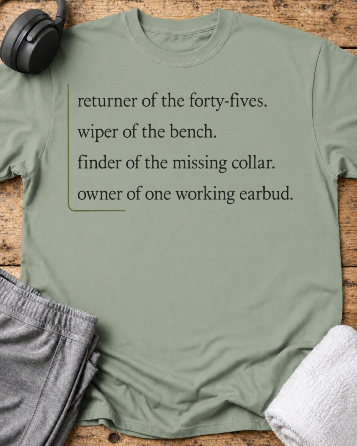 Returner Of Plates T-Shirt — Sage
