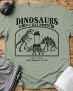 Dinosaurs Protein T-Shirt — Sage