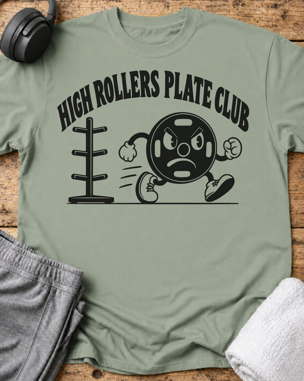 High Rollers T-Shirt — Sage