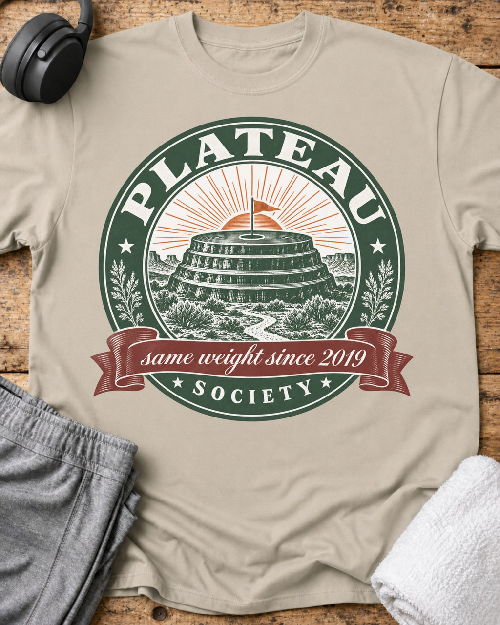 Plateau Society T-Shirt — Sand