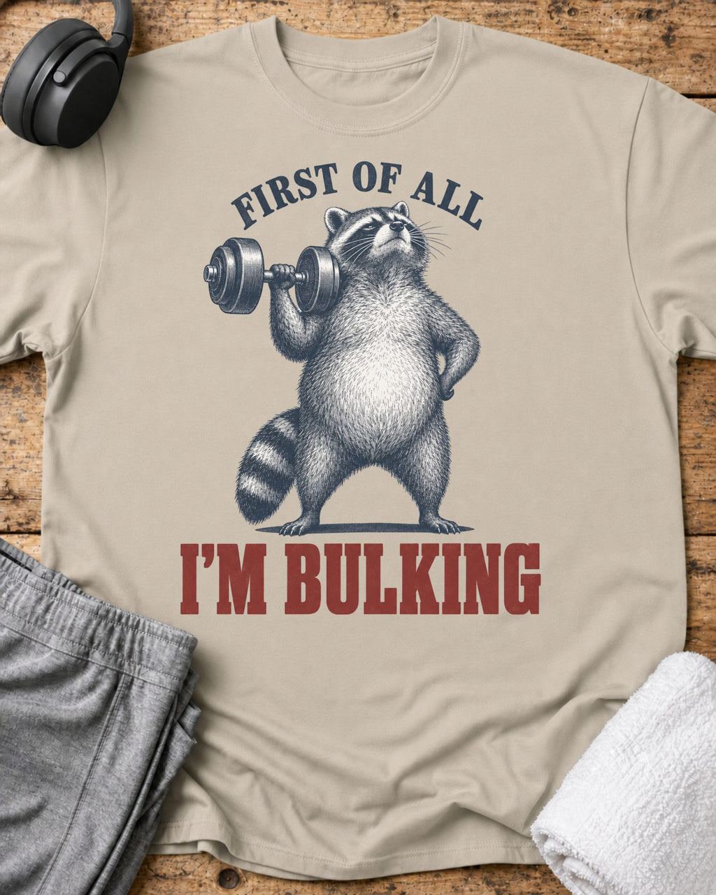 First Of All T-Shirt — Sand