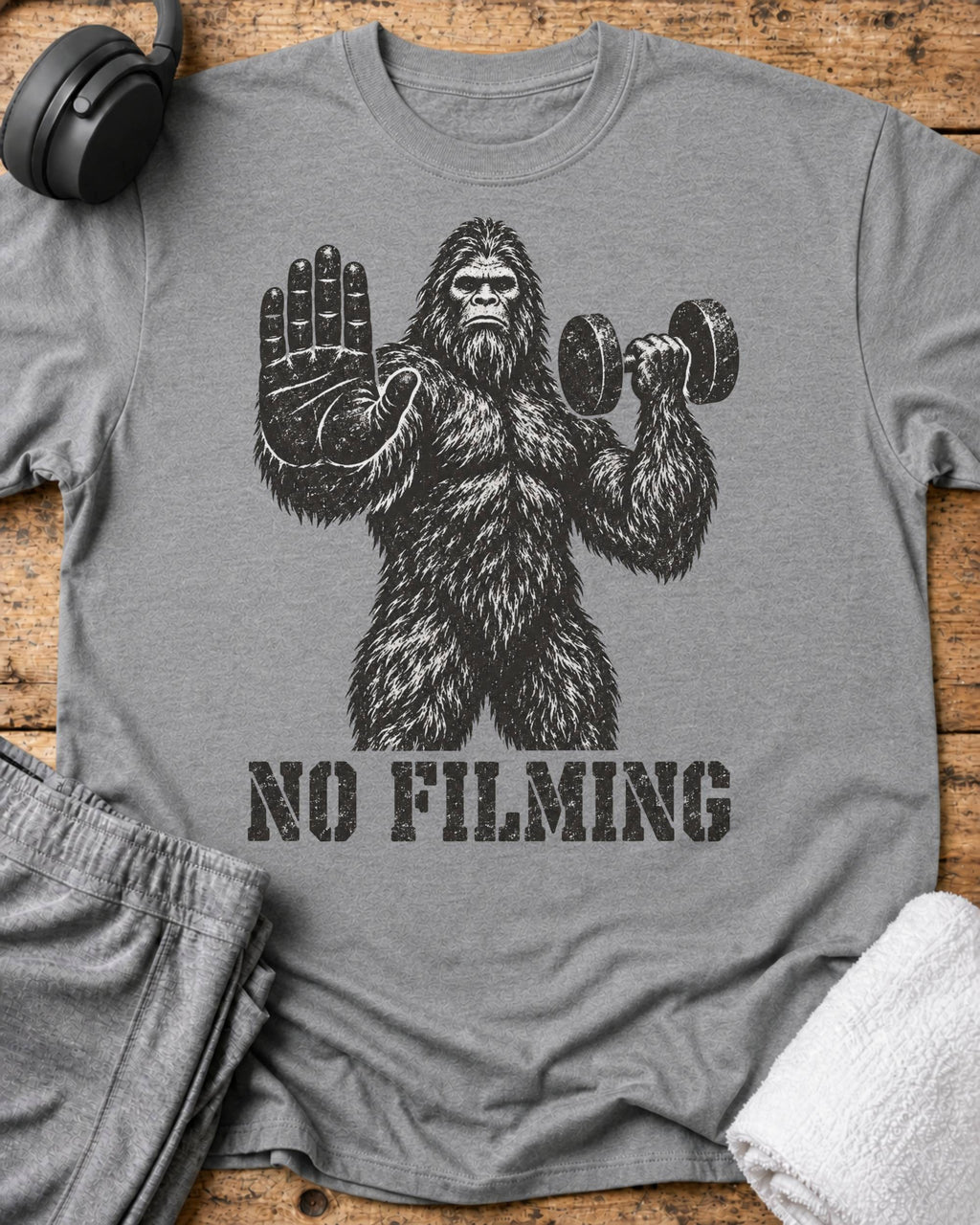 No Filming T-Shirt — Sport Grey
