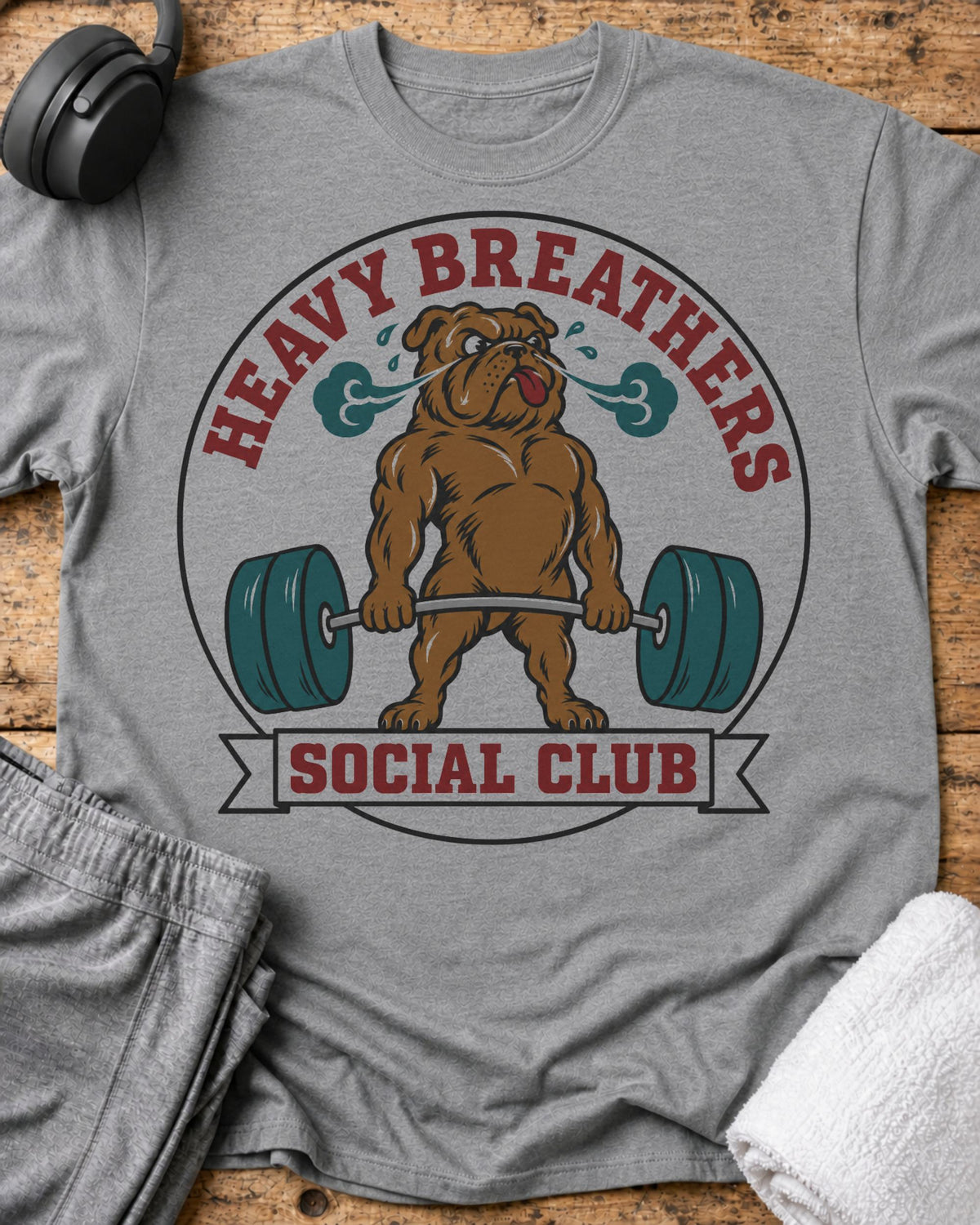 Heavy Breathers Social T-Shirt — Sport Grey