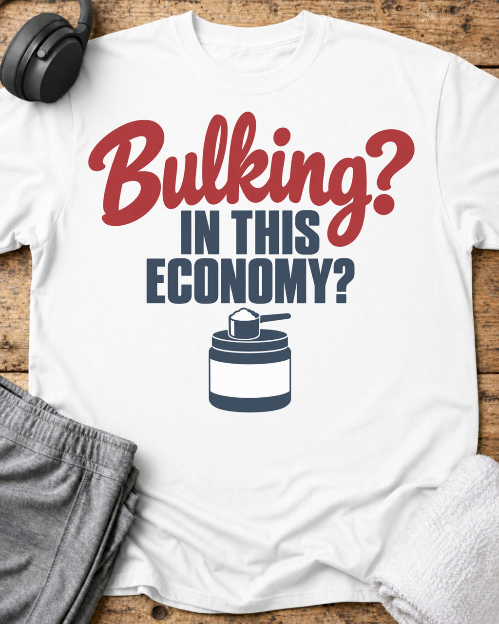 Bulking Economy T-Shirt — White