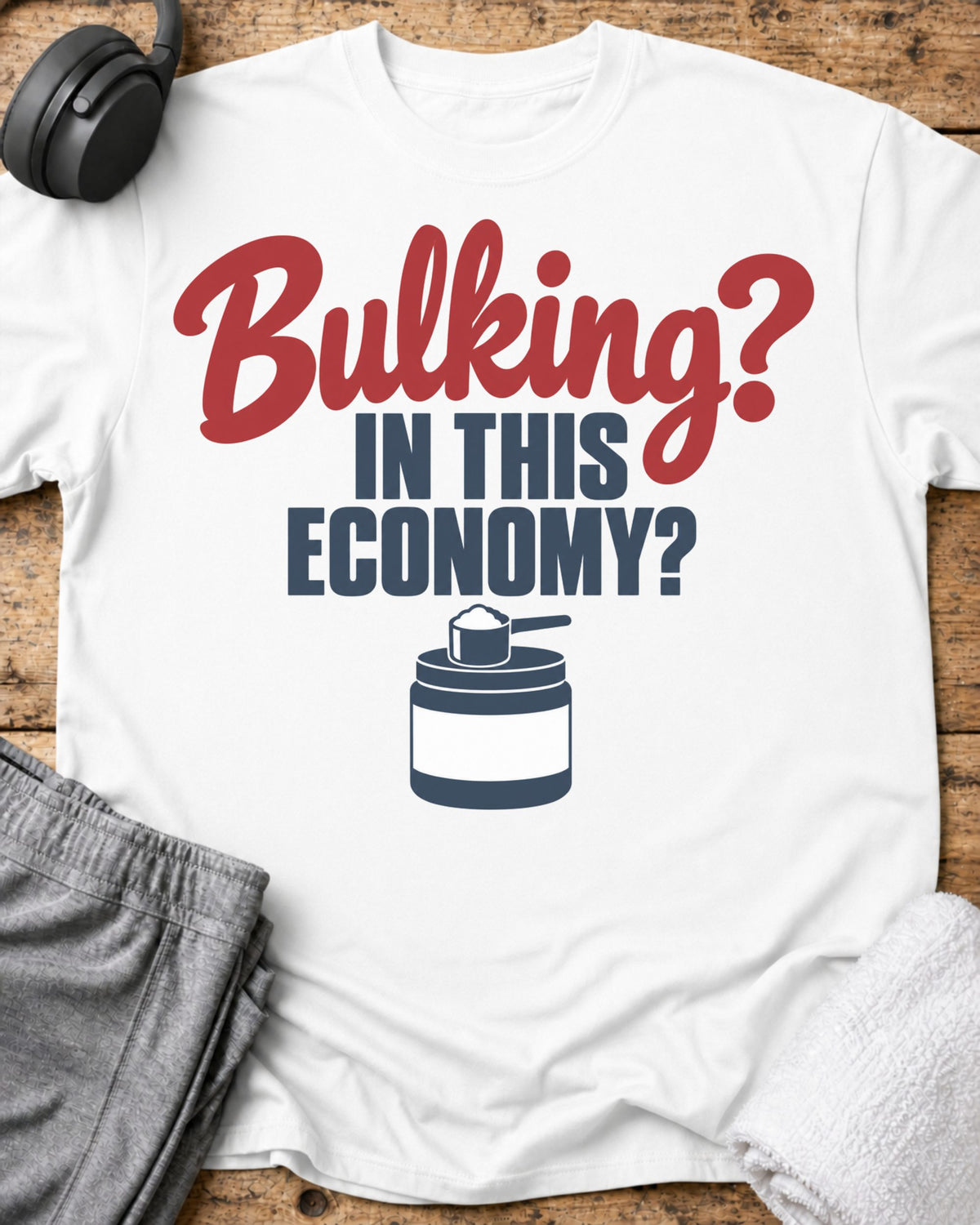 Bulking Economy T-Shirt — White