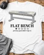 Flat Bench Review T-Shirt — White