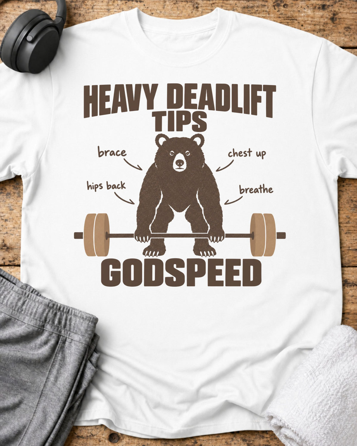 Heavy Deadlift Tips T-Shirt — White