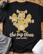 Big Three Curls T-Shirt — Black