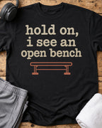 Hold On Bench T-Shirt — Black