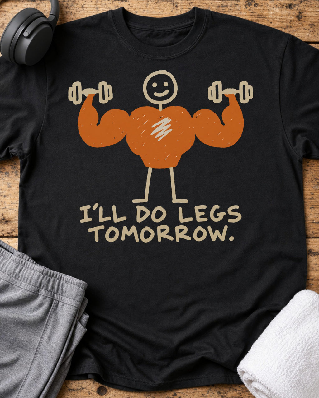 I'll Do Legs T-Shirt — Black