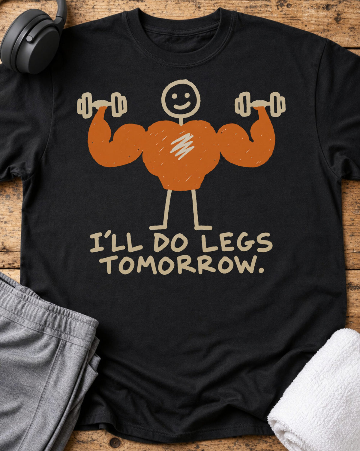 I'll Do Legs T-Shirt — Black