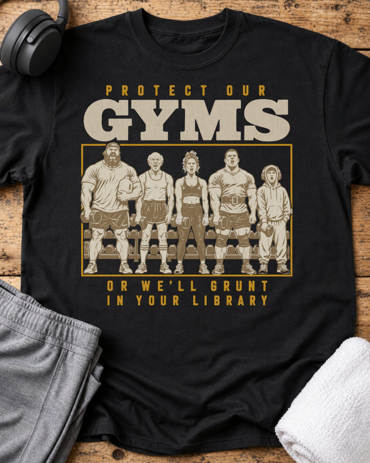 Protect Our Gyms T-Shirt — Black