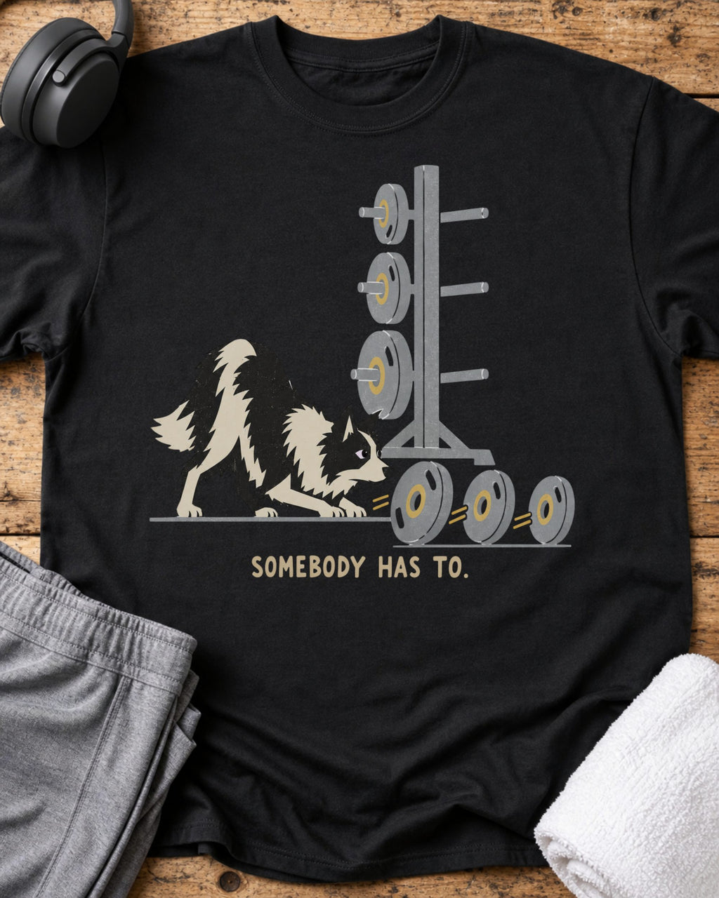 Somebody Has To T-Shirt — Black