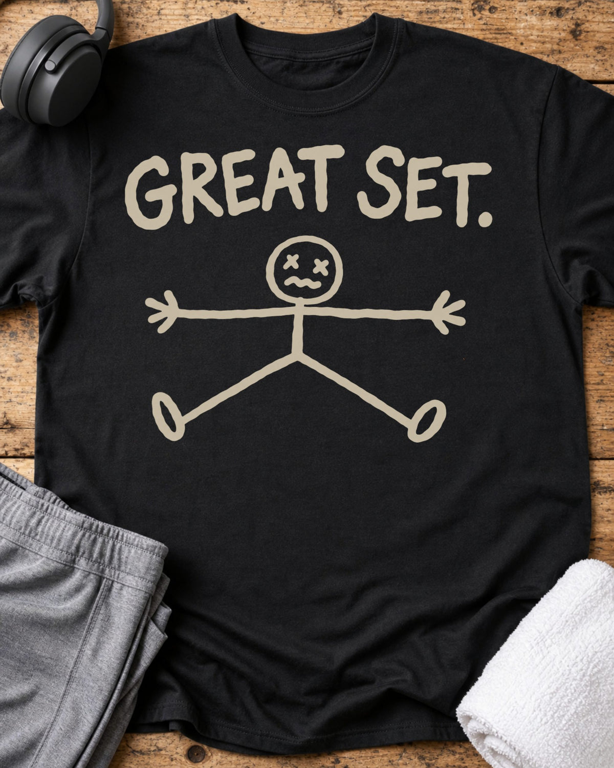 Great Set T-Shirt — Black