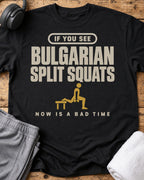 If Split Squats T-Shirt — Black