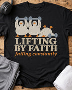 Lifting By Faith T-Shirt — Black