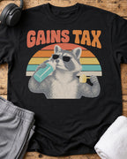 Gains Tax T-Shirt — Black