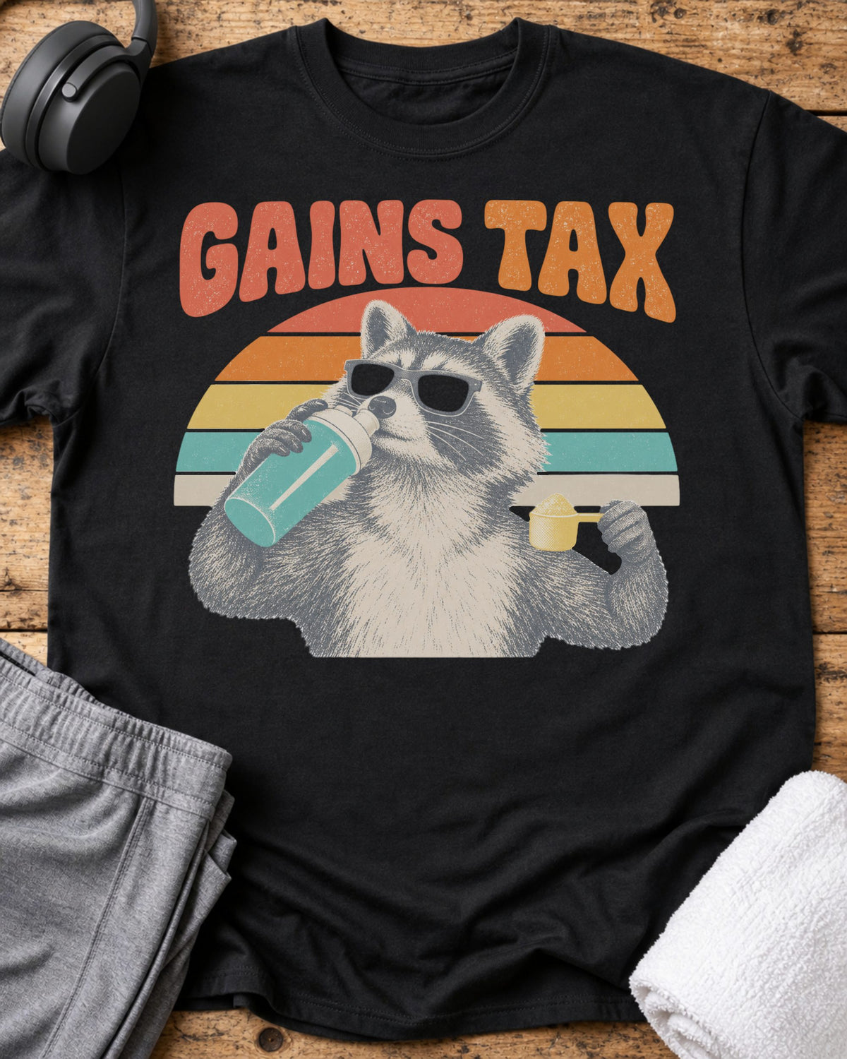 Gains Tax T-Shirt — Black