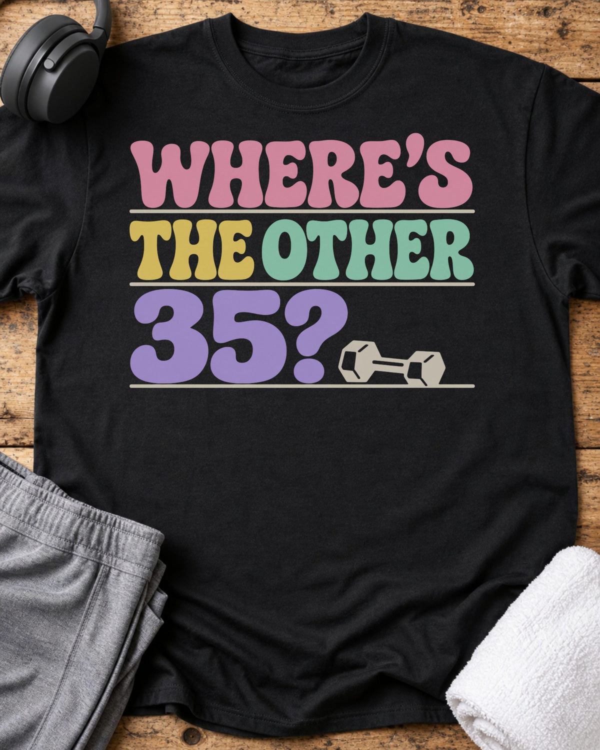 Where's The 35 T-Shirt — Black