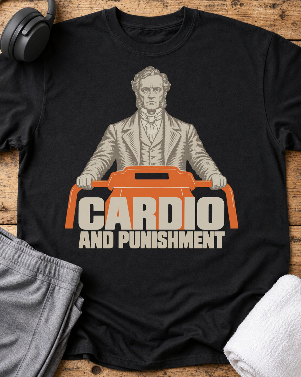 Cardio And Punishment T-Shirt — Black