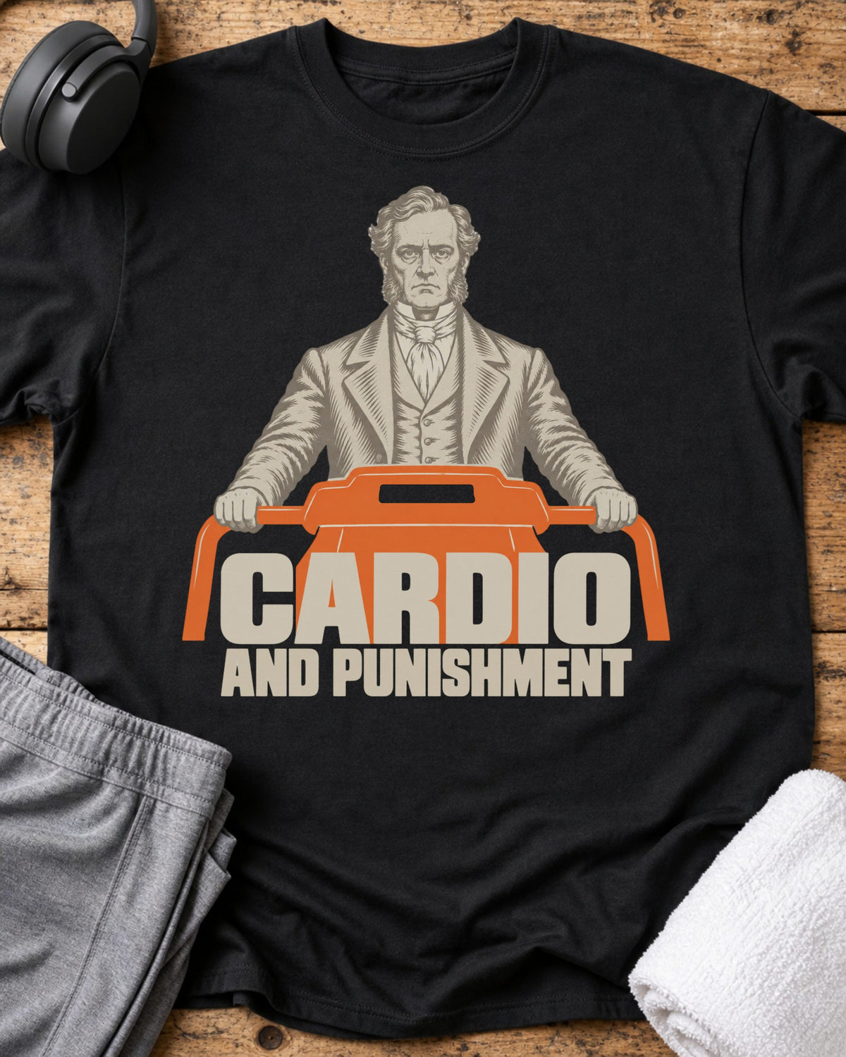 Cardio And Punishment T-Shirt — Black