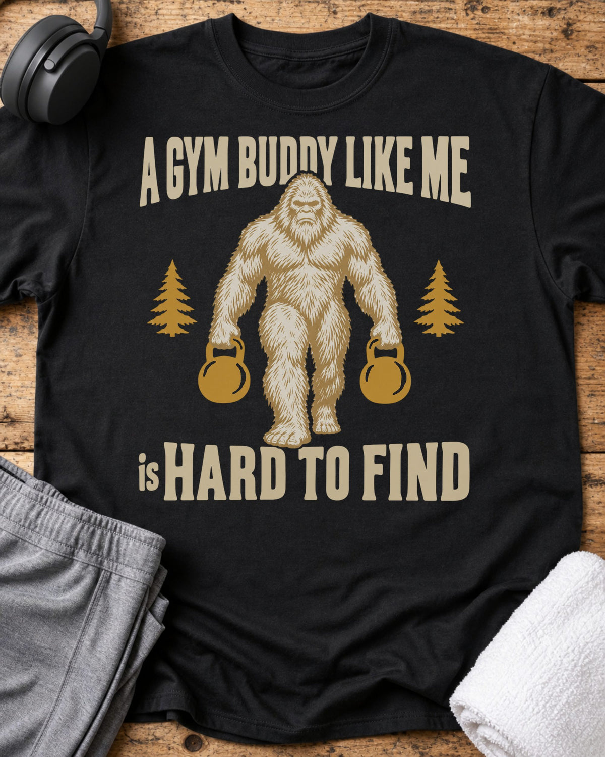 Gym Buddy T-Shirt — Black