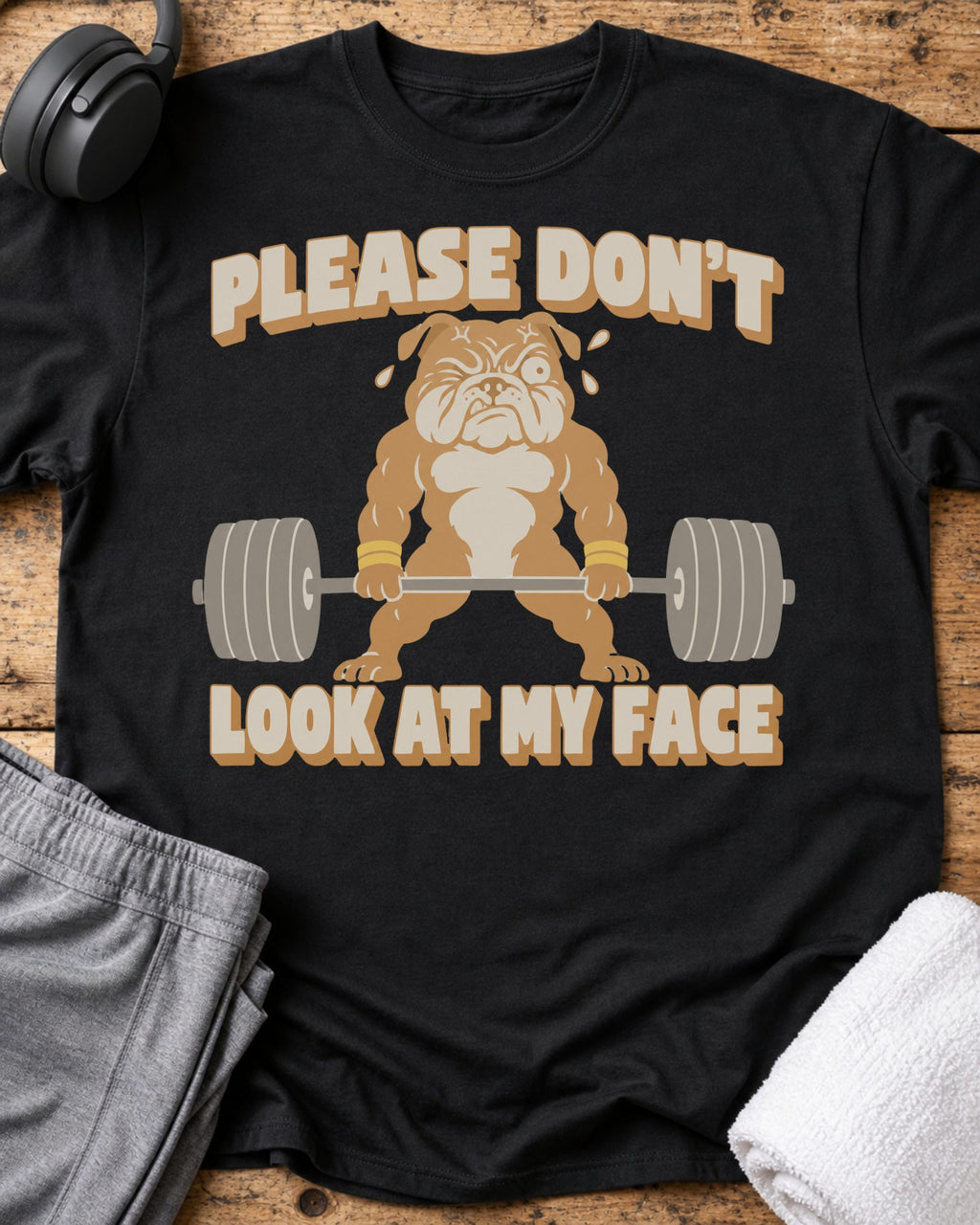 Please Don't Look T-Shirt — Black