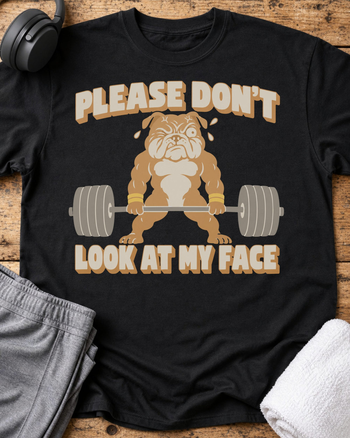 Please Don't Look T-Shirt — Black