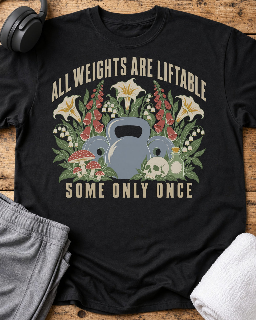 All Weights Liftable T-Shirt — Black