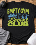 Empty Gym Club T-Shirt — Black
