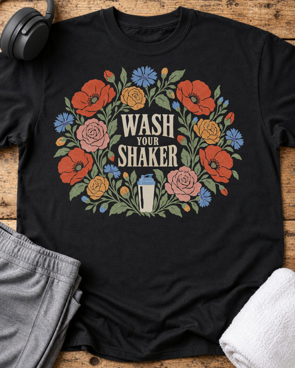 Wash Your Shaker T-Shirt — Black