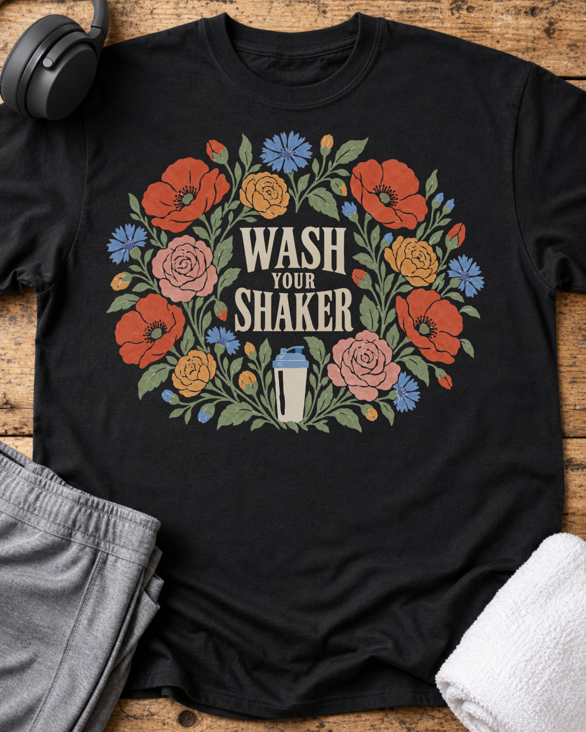 Wash Your Shaker T-Shirt — Black