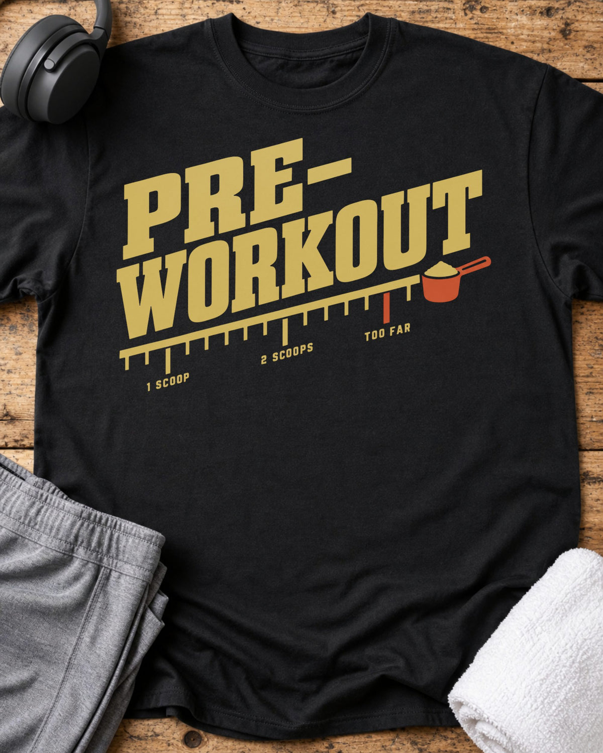 Pre-workout Label T-Shirt — Black
