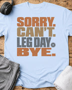 Sorry Can't T-Shirt — Light Blue