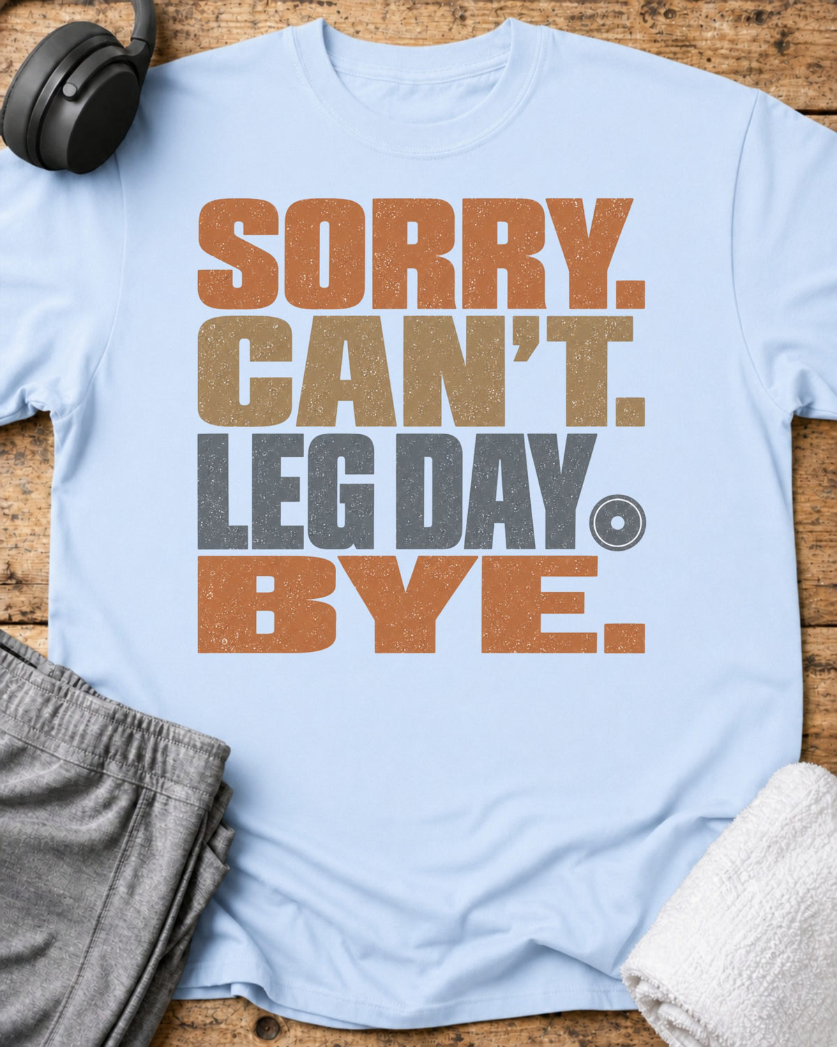 Sorry Can't T-Shirt — Light Blue