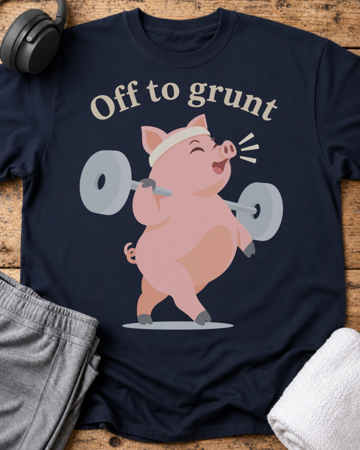 Off To Grunt T-Shirt — Navy